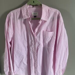 American Eagle Outfitters Pink Striped Blouse